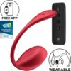 Satisfyer Shiny Petal — Wearable Vibrator, Remote Control, Red — App-Controlled Sex Toys