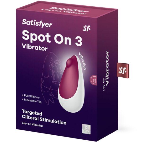 Satisfyer Spot On 3 — Clitoral Vibrator, Rechargeable, Berry — Clitoral Stimulators — view 5