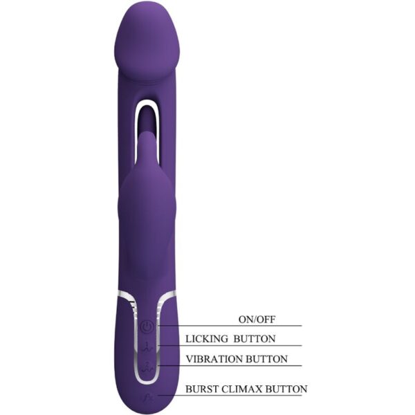 Pretty Love Kampas — Rabbit Vibrator, Rechargeable, Violet — Rabbit Vibrators — view 7