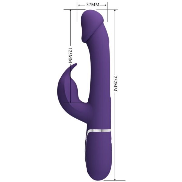 Pretty Love Kampas — Rabbit Vibrator, Rechargeable, Violet — Rabbit Vibrators — view 6