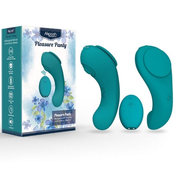 Armony Pleasure Panty — Wearable Vibrator, Remote Control, Green — Clitoral Stimulators