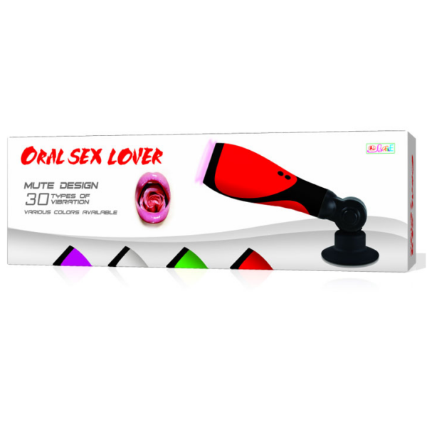 Baile Oral Sex Lover — Vibrating Masturbator, Suction Cup — Textured Strokers — view 2
