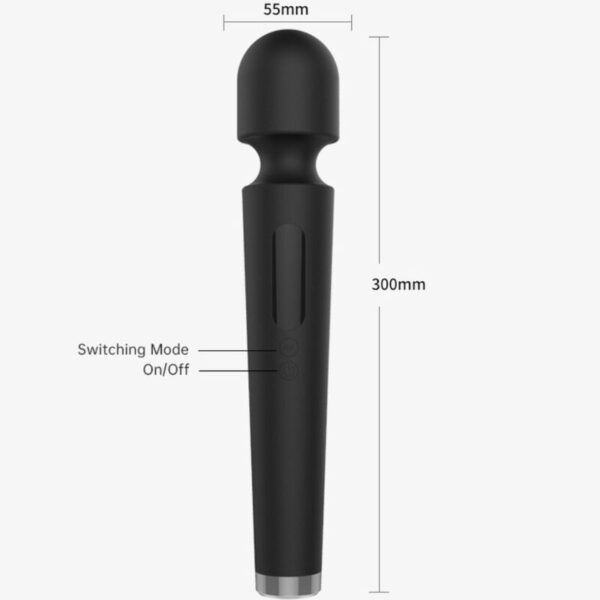 Armony X Power Large — Wand Massager, Black — Vibrators — view 2