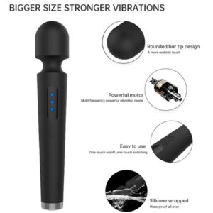 Armony X Power Large — Wand Massager, Black — Vibrators — view 4