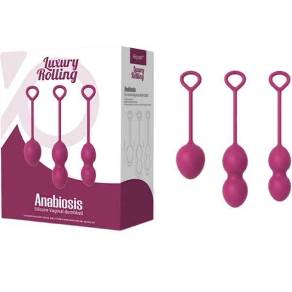 Armony Anabiosis — Kegel Weights, Burgundy — Kegel Balls & Ben Wa Balls — view 6