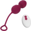 Armony Blossoms — Vibrating Kegel Balls, Remote Control, Dark Red — Kegel Balls & Ben Wa Balls