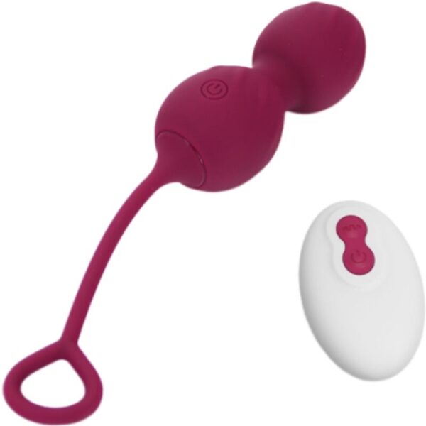 Armony Blossoms — Vibrating Kegel Balls, Remote Control, Dark Red — Kegel Balls & Ben Wa Balls