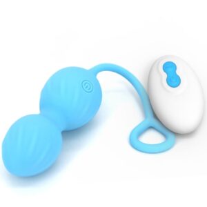Armony Blossoms — Vibrating Kegel Balls, Remote Control, Blue — Kegel Balls & Ben Wa Balls — view 4