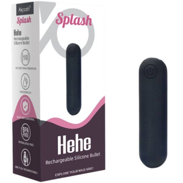Armony Splash Hehe — Bullet Vibrator, Waterproof, Black — Bullet Vibrators — view 2
