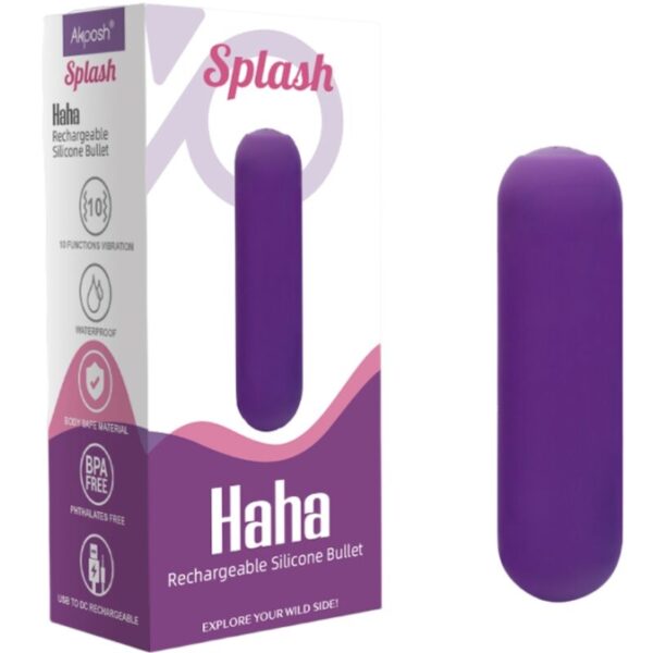 Armony Splash Haha — Bullet Vibrator, Waterproof, Purple — Bullet Vibrators — view 3