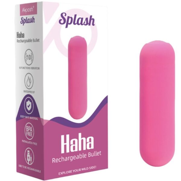 Armony Splash Haha — Bullet Vibrator, Waterproof, Pink — Bullet Vibrators — view 3