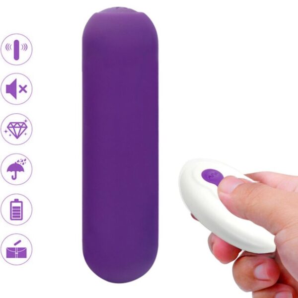Armony Splash Joie — Bullet Vibrator, Remote Control, Purple — Bullet Vibrators