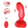 Armony Extreme Bloom — Vibrating Butt Plug, Remote Control, Red — Anal