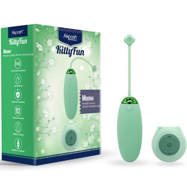 Armony Kitty Fun — Vibrating Egg, Remote Control, Green — Clitoral Stimulators — view 5