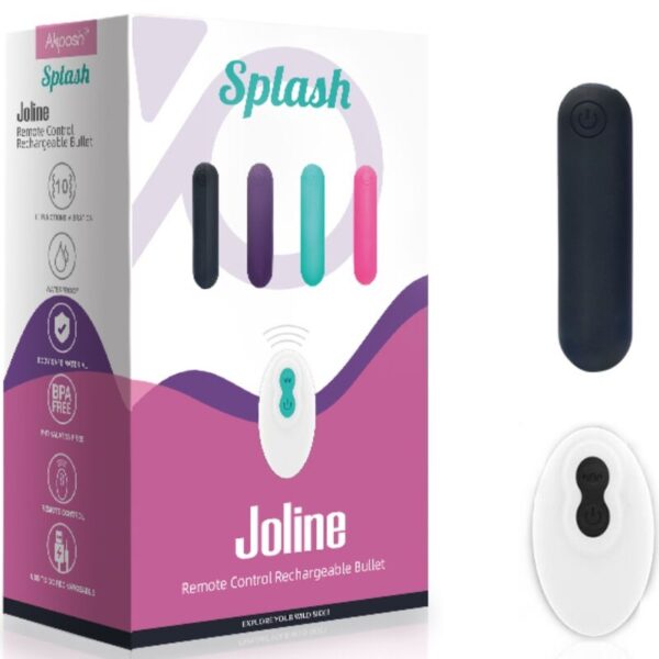 Armony Splash Joline — Bullet Vibrator, Remote Control, Black — Bullet Vibrators — view 5