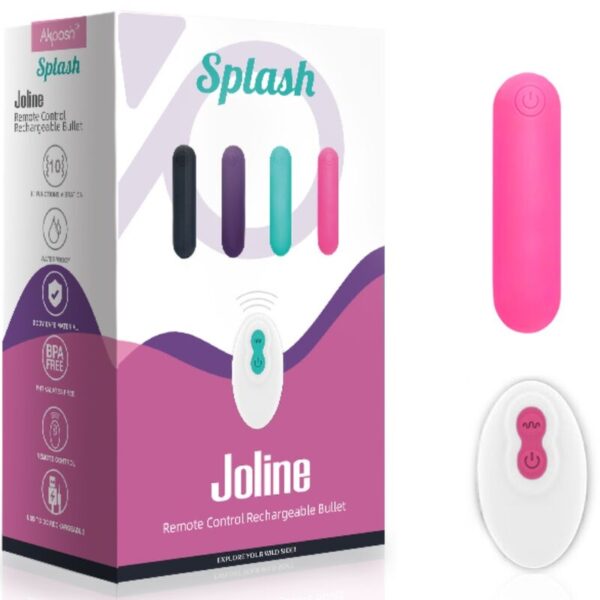 Armony Splash Joline — Bullet Vibrator, Remote Control, Pink — Bullet Vibrators — view 5
