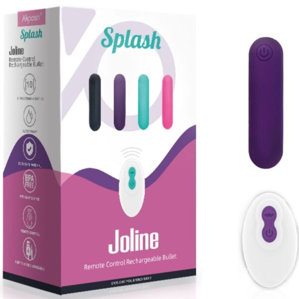 Armony Splash Joline — Bullet Vibrator, Remote Control, Purple — Bullet Vibrators — view 6