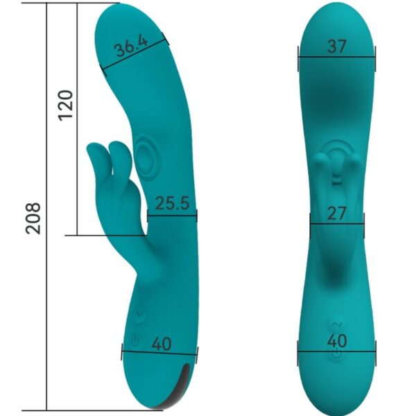 Armony Dancing Bunny — Rabbit Vibrator, Rechargeable, Green — Rabbit Vibrators — view 3