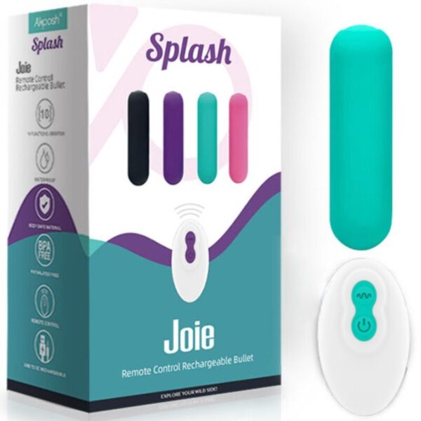 Armony Splash Joie — Bullet Vibrator, Remote Control, Green — Bullet Vibrators — view 5