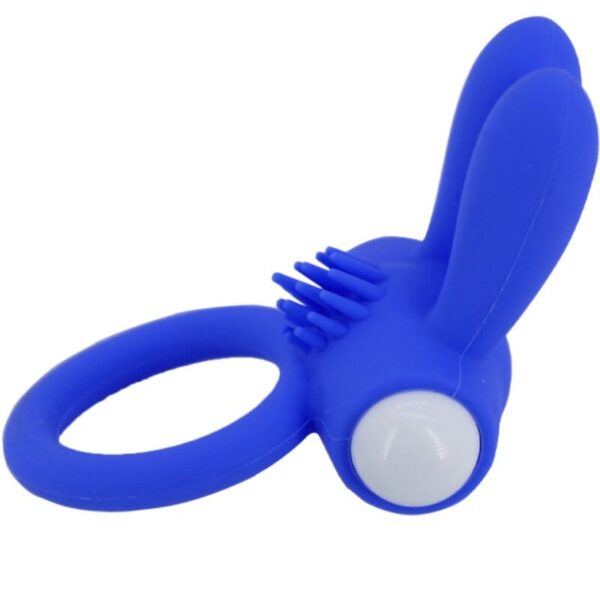 Armony Mr Bunny — Vibrating Cock Ring, Silicone, Blue — Cock Rings — view 4