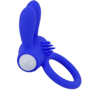 Armony Mr Bunny — Vibrating Cock Ring, Silicone, Blue — Cock Rings — view 3