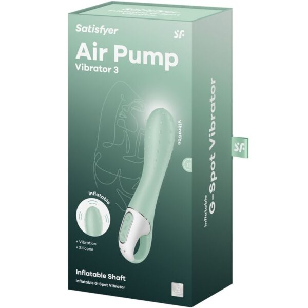 Satisfyer Air Pump Vibrator 3 — G-Spot Vibrator, Waterproof, Mint — G-Spot Vibrators — view 6