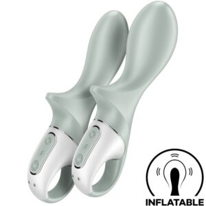 Satisfyer Air Pump Booty 3 — Anal Vibrator, Grey Green — view 2