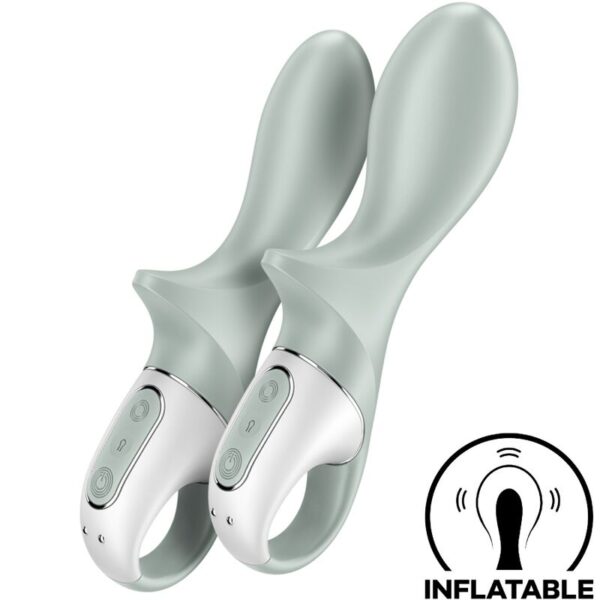 Satisfyer Air Pump Booty 3 — Anal Vibrator, Grey Green — view 2