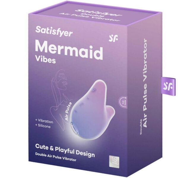 Satisfyer Mermaid Vibes — Air Pulse Stimulator, Violet and Pink — Air Pulse Vibrators — view 6