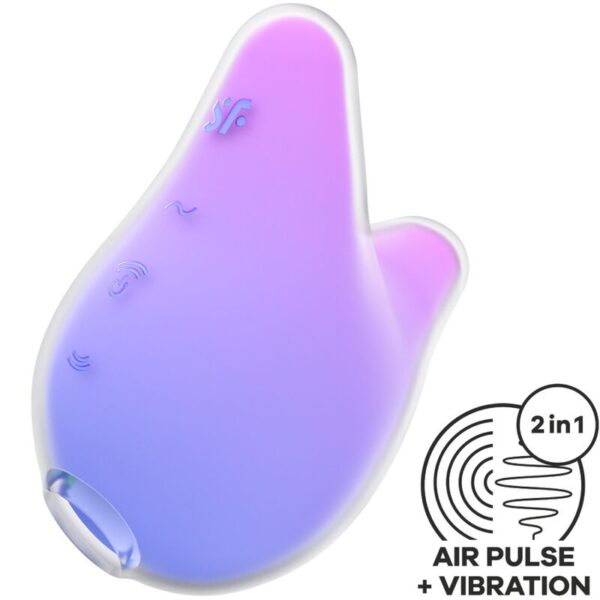 Satisfyer Mermaid Vibes — Air Pulse Stimulator, Violet and Pink — Air Pulse Vibrators
