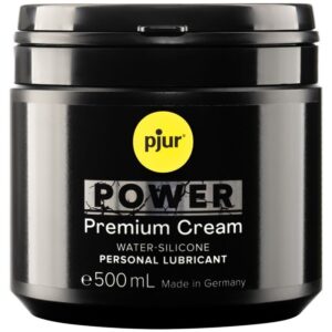 Pjur Power Premium Cream — Water-Based Lubricant, 500 ml — Anal Lubricants
