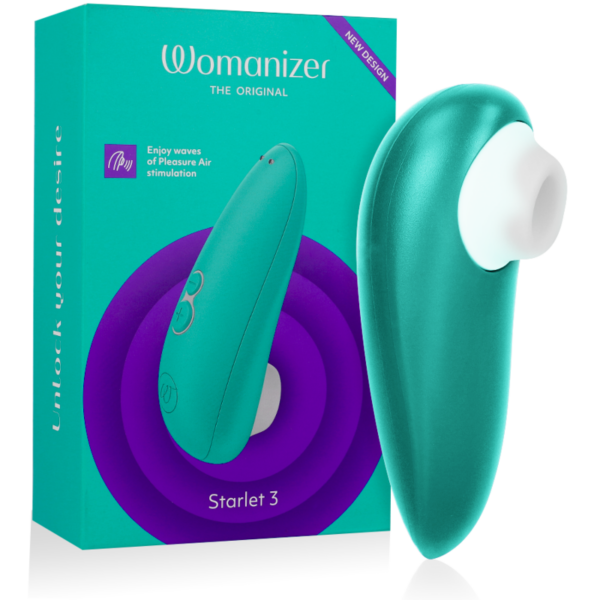 Womanizer Starlet 3 — Air Pulse Stimulator, Waterproof, Turquoise — Clitoral Stimulators