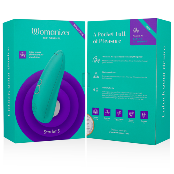 Womanizer Starlet 3 — Air Pulse Stimulator, Waterproof, Turquoise — Clitoral Stimulators — view 7