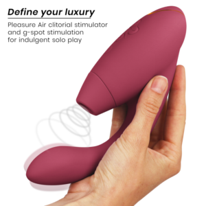 Womanizer Duo 2 — Rabbit Vibrator, Waterproof, Bordeaux — Air Pulse Vibrators — view 3