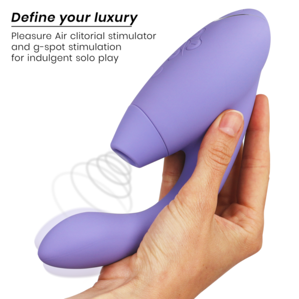 Womanizer Duo 2 — Rabbit Vibrator, Waterproof, Lilac — Air Pulse Vibrators — view 3