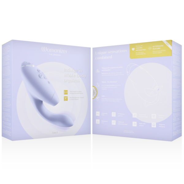 Womanizer Duo 2 — Rabbit Vibrator, Waterproof, Lilac — Air Pulse Vibrators — view 7