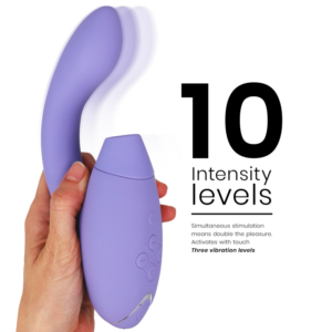 Womanizer Duo 2 — Rabbit Vibrator, Waterproof, Lilac — Air Pulse Vibrators — view 4