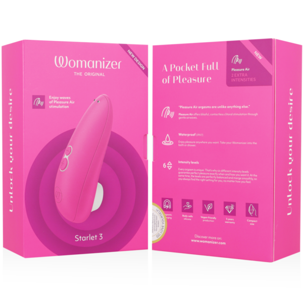 Womanizer Starlet 3 — Air Pulse Stimulator, Waterproof, Pink — Clitoral Stimulators — view 7