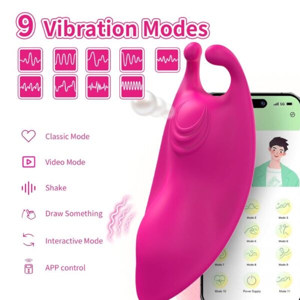 Armony Honeybee — Panty Vibrator, App-Controlled, Fuchsia — Clitoral Stimulators — view 6