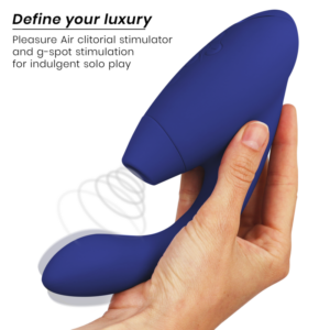 Womanizer Duo 2 — Rabbit Vibrator, Waterproof, Blue — Air Pulse Vibrators — view 3