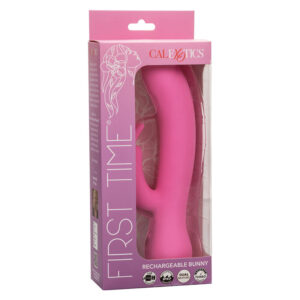CalExotics First Time Bunny — Rabbit Vibrator, Rechargeable, Pink — Rabbit Vibrators — view 4