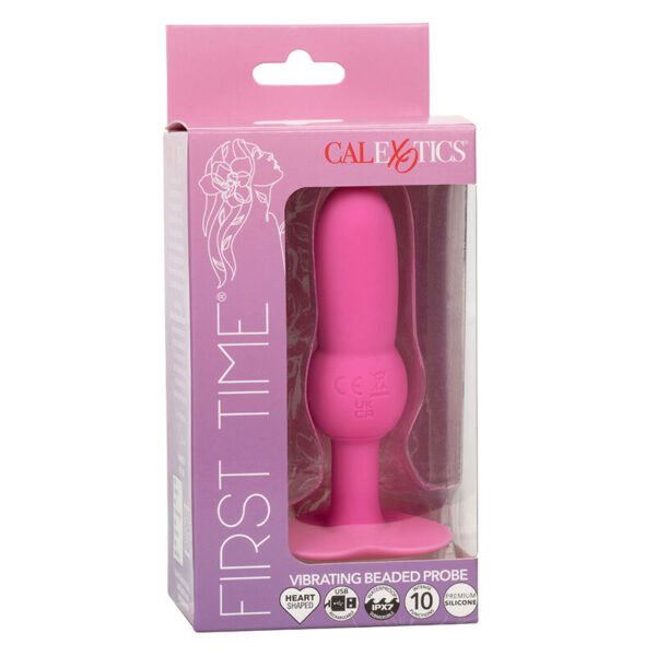 CalExotics First Time Beaded Probe — Anal Vibrator, Pink — view 6