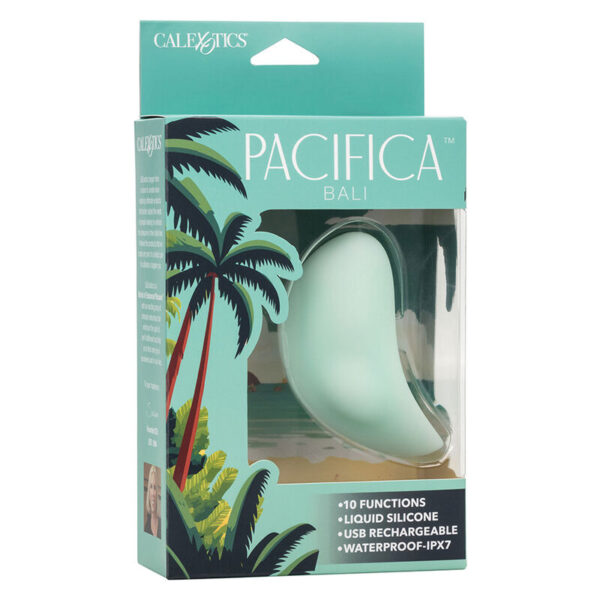 CalExotics Pacifica Bali — Vibrator, Rechargeable, Aqua — Clitoral Stimulators — view 6