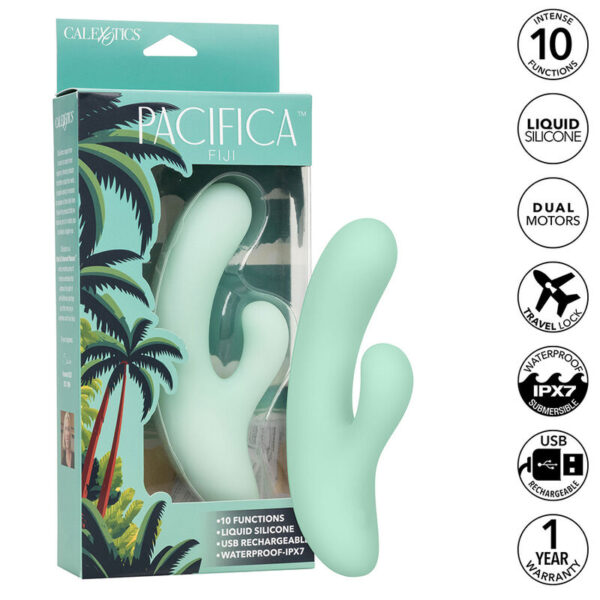 CalExotics Pacifica Fiji — G-Spot Vibrator, Waterproof, Aqua — G-Spot Vibrators — view 2