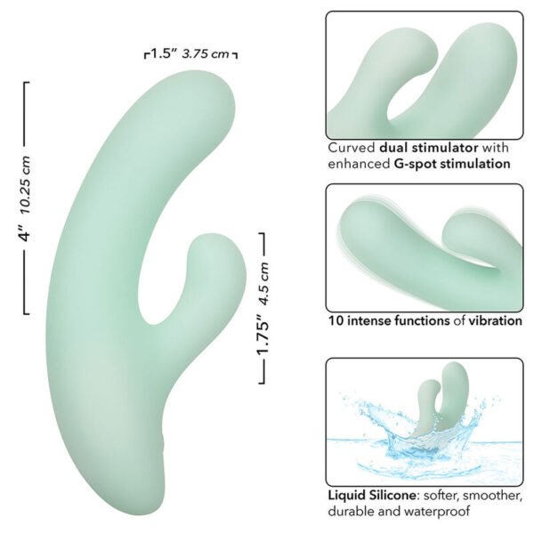 CalExotics Pacifica Fiji — G-Spot Vibrator, Waterproof, Aqua — G-Spot Vibrators — view 7
