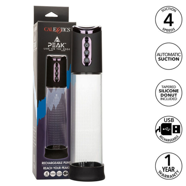 CalExotics Peak — Penis Pump, Rechargeable, Black — Penis Pumps — view 10