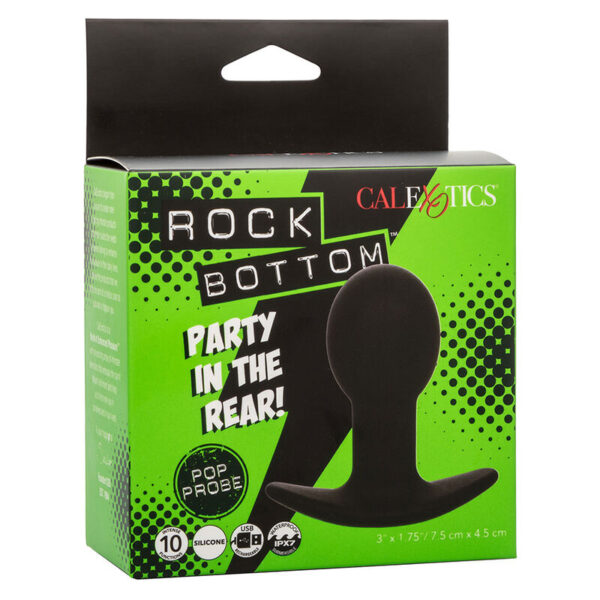 CalExotics Rock Bottom Pop — Vibrating Butt Plug, Rechargeable — Anal — view 8