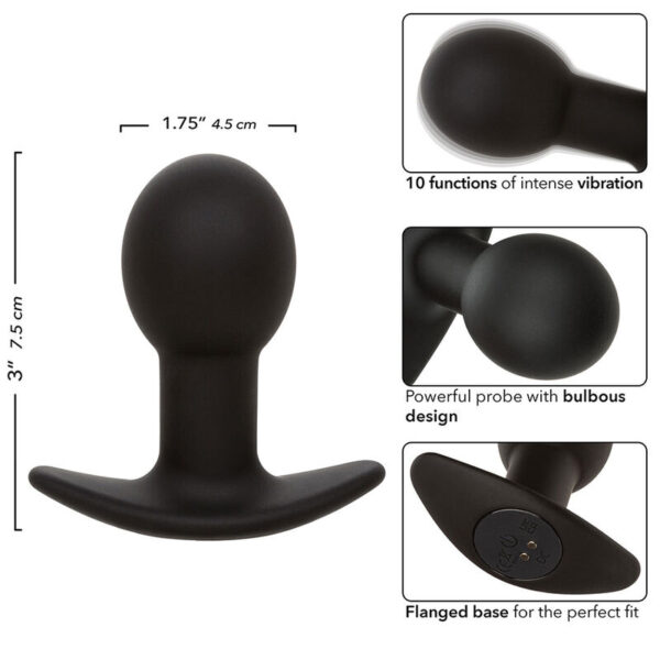 CalExotics Rock Bottom Pop — Vibrating Butt Plug, Rechargeable — Anal — view 6