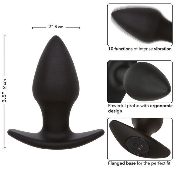 CalExotics Rock Bottom Perfect — Vibrating Butt Plug — Anal — view 7