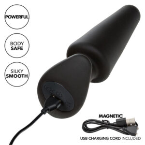 CalExotics Rock Bottom Tapered — Vibrating Butt Plug — Anal — view 4